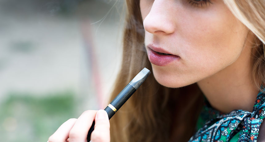 E-Cigarettes can cause oral health issues.